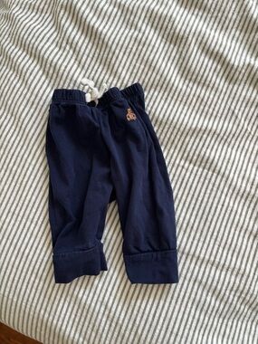 Baby Gap Navy Baby Jogger Pants with Drawstring